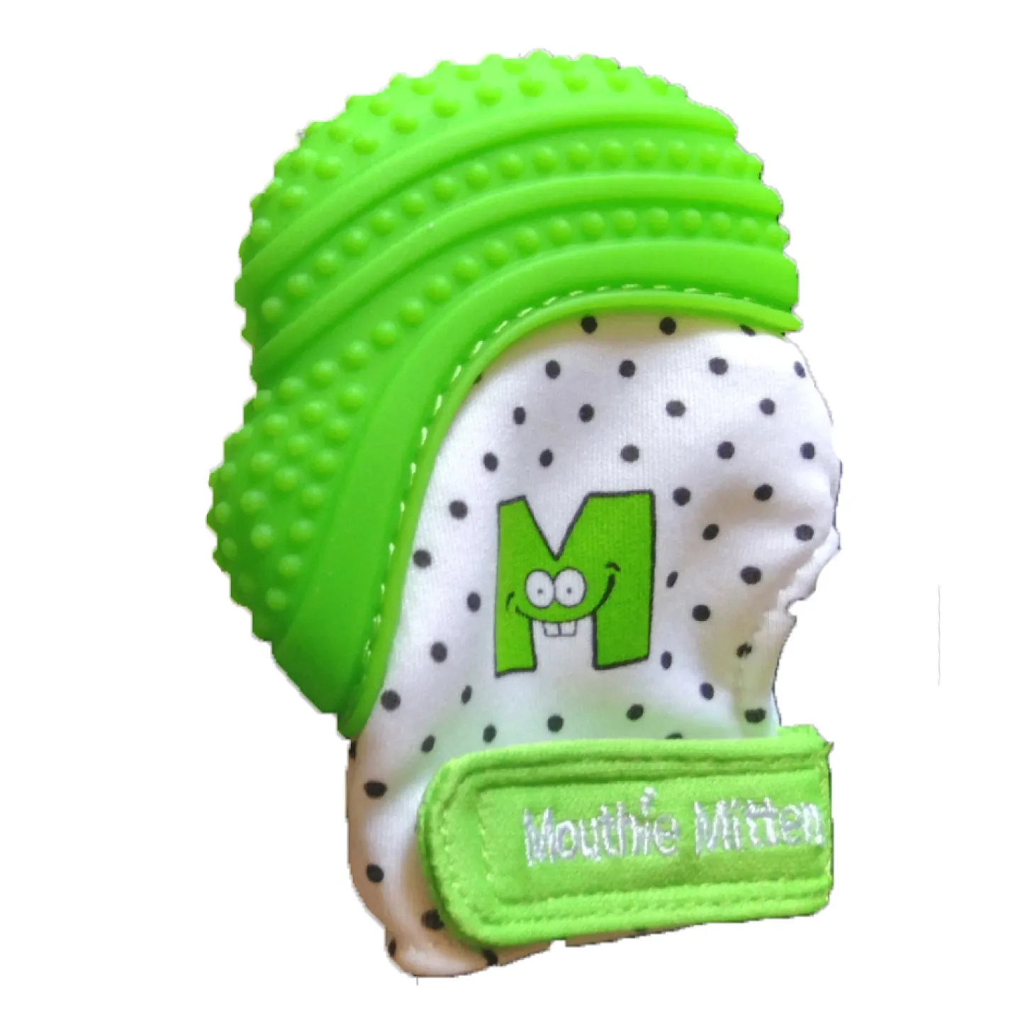 Malarkey kids Mitaine de dentition Verte 3-12 mois