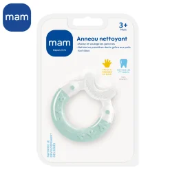 MAM BABY Anneau de dentition nettoyant Panaché 3 mois+