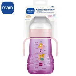 MAM BABY                    Biberon de transition    Rose            220 ml