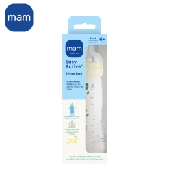 MAM BABY Biberon Easy Active Coloré Tétine Débit X Pearl 330 ml