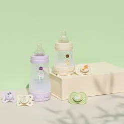 MAM BABY 3 biberons anti-coliques Easy Start Lilas 260 ml