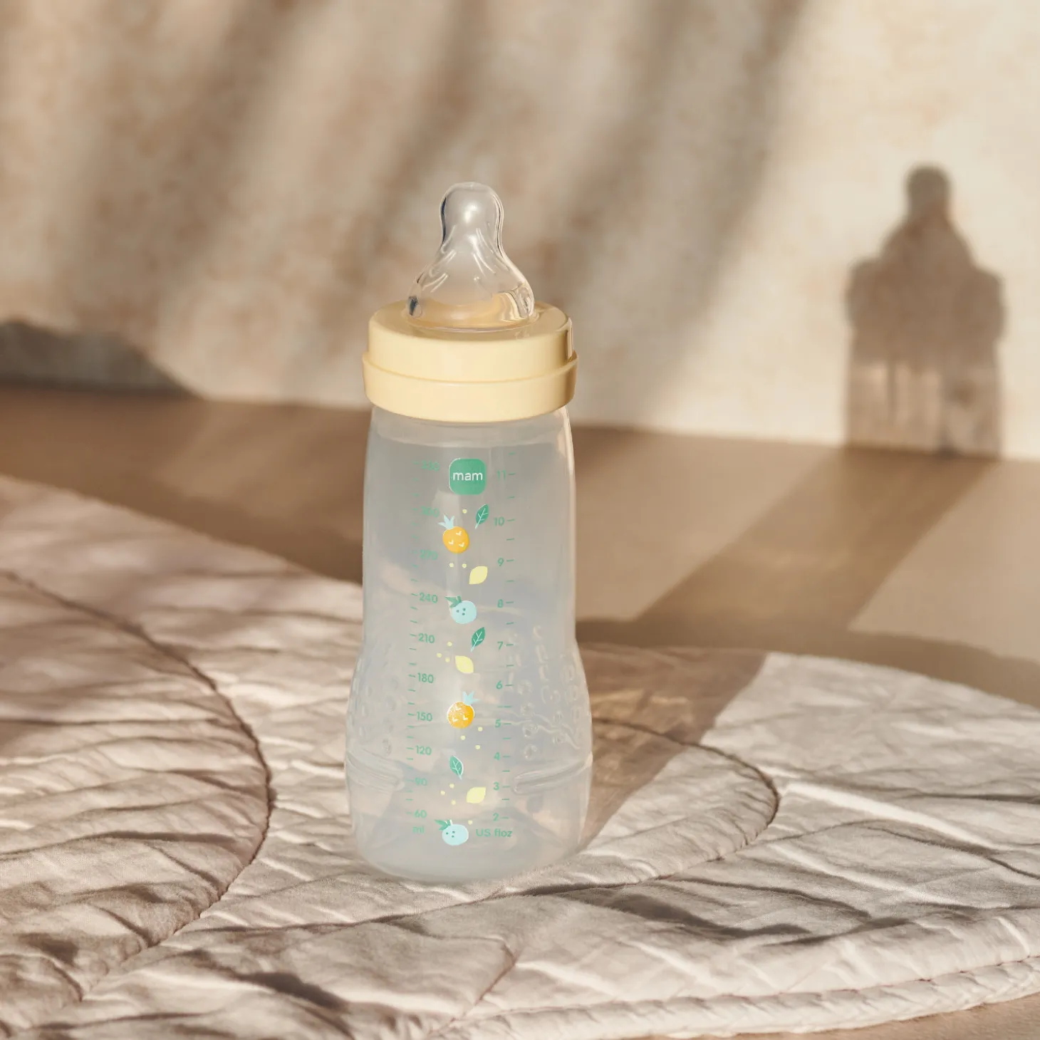 MAM BABY 2 Biberons Easy Active Coloré Tétine Débit X Berry 330 ml