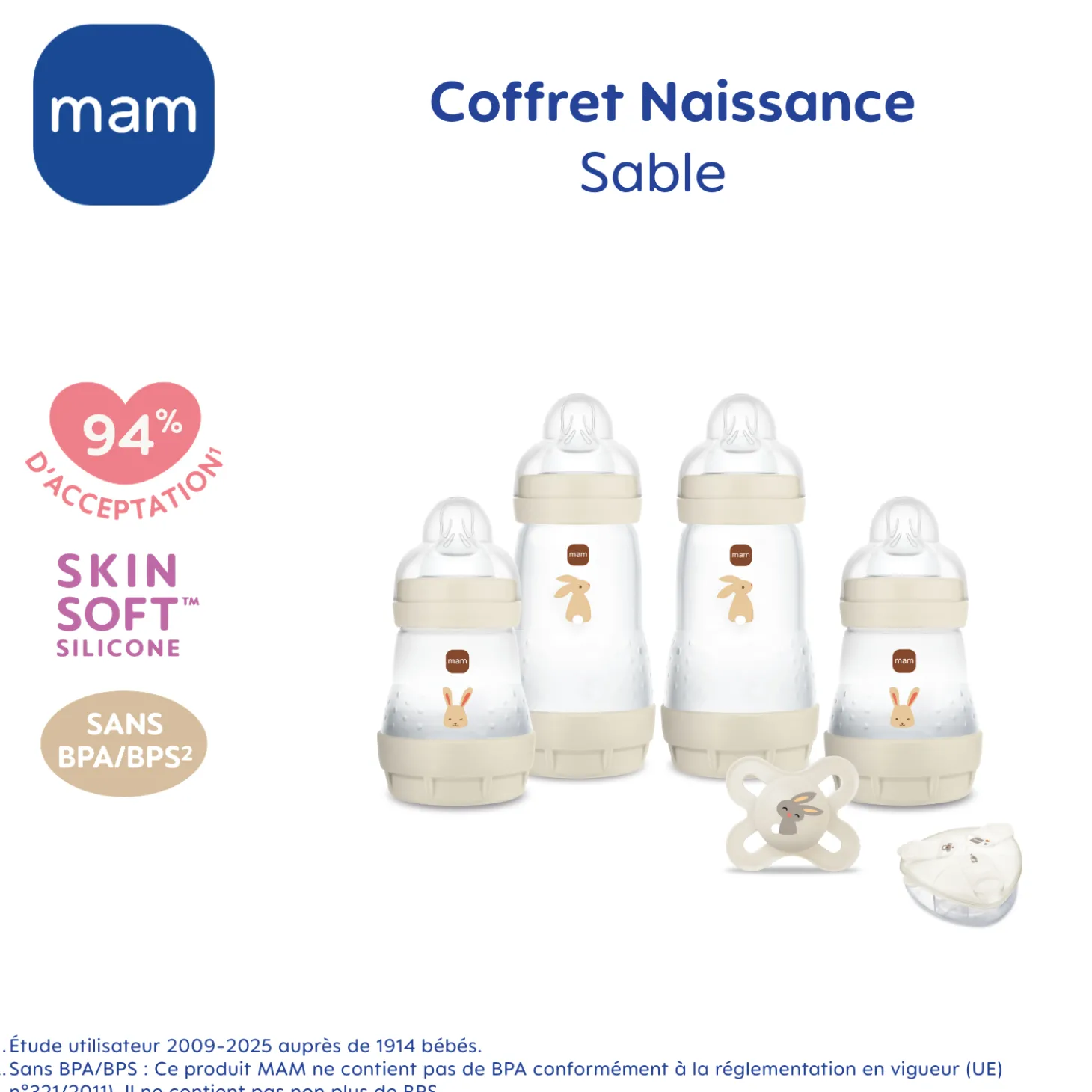 MAM BABY Coffret naissance Sable