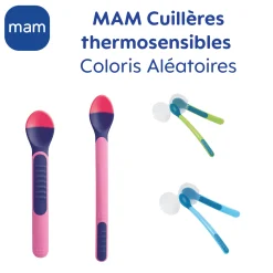 MAM BABY                    2 cuillères thermosensibles + étui    Panaché            6 mois+