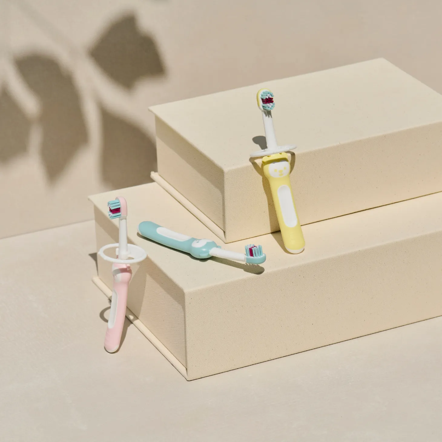 MAM BABY Lot de 2 Kits d'apprentissage brosses à dents Panaché 5 mois+