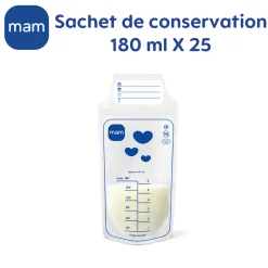 MAM BABY                    Sachets de conservation 180ml x25