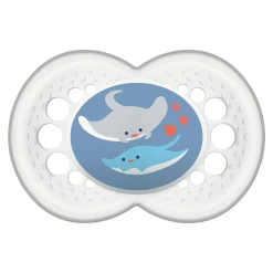 MAM BABY                    2 sucettes décor + boîte stérilisation    Panaché            6 mois+