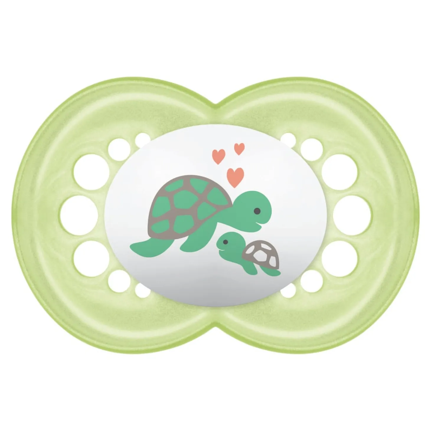 MAM BABY 2 sucettes décor + boîte stérilisation Panaché 6 mois+