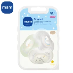 MAM BABY 3 sucettes Original Beige 18 mois+