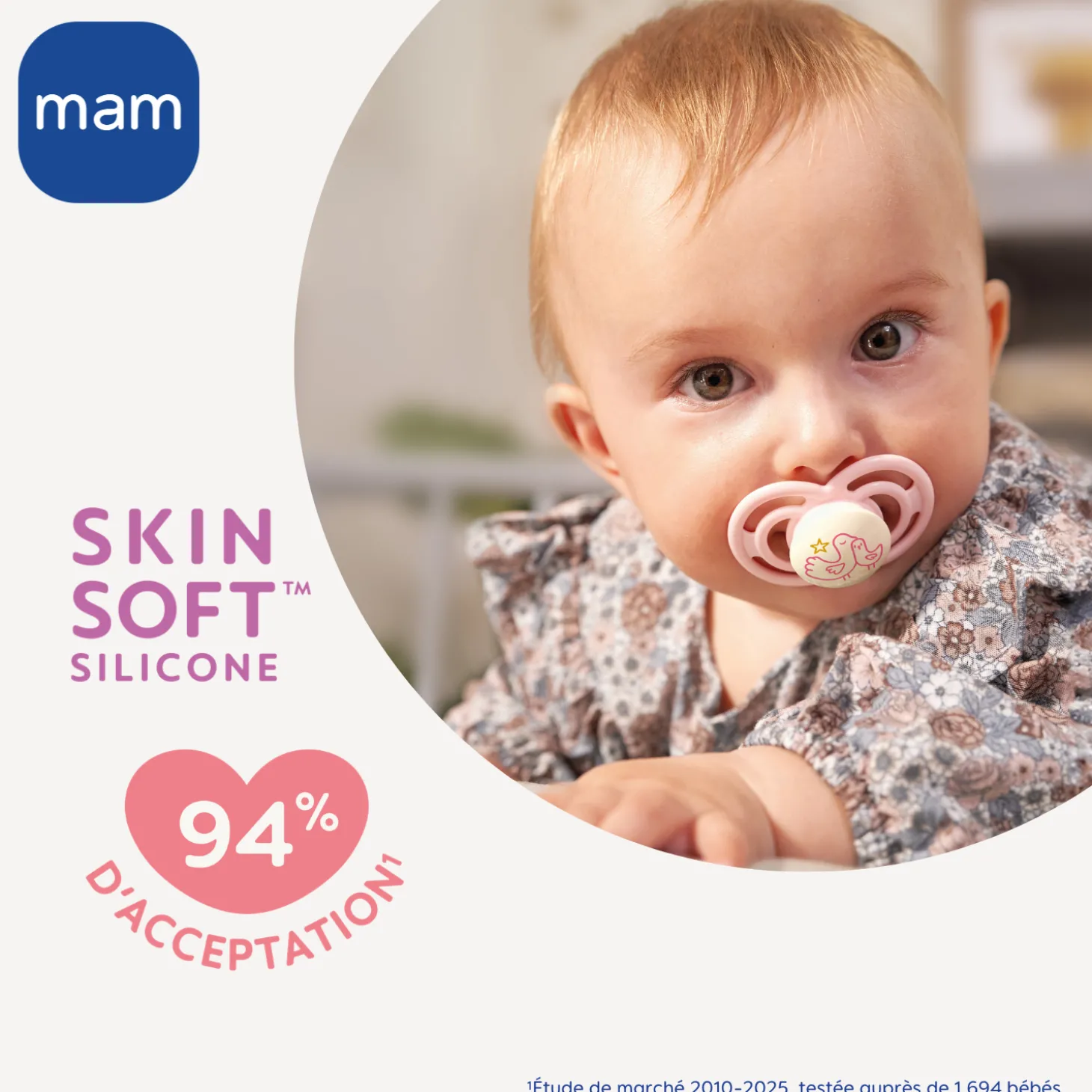 MAM BABY 2 sucettes Perfect nuit Animaux 18 mois+
