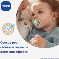 MAM BABY 2 sucettes Perfect nuit Animaux 18 mois+