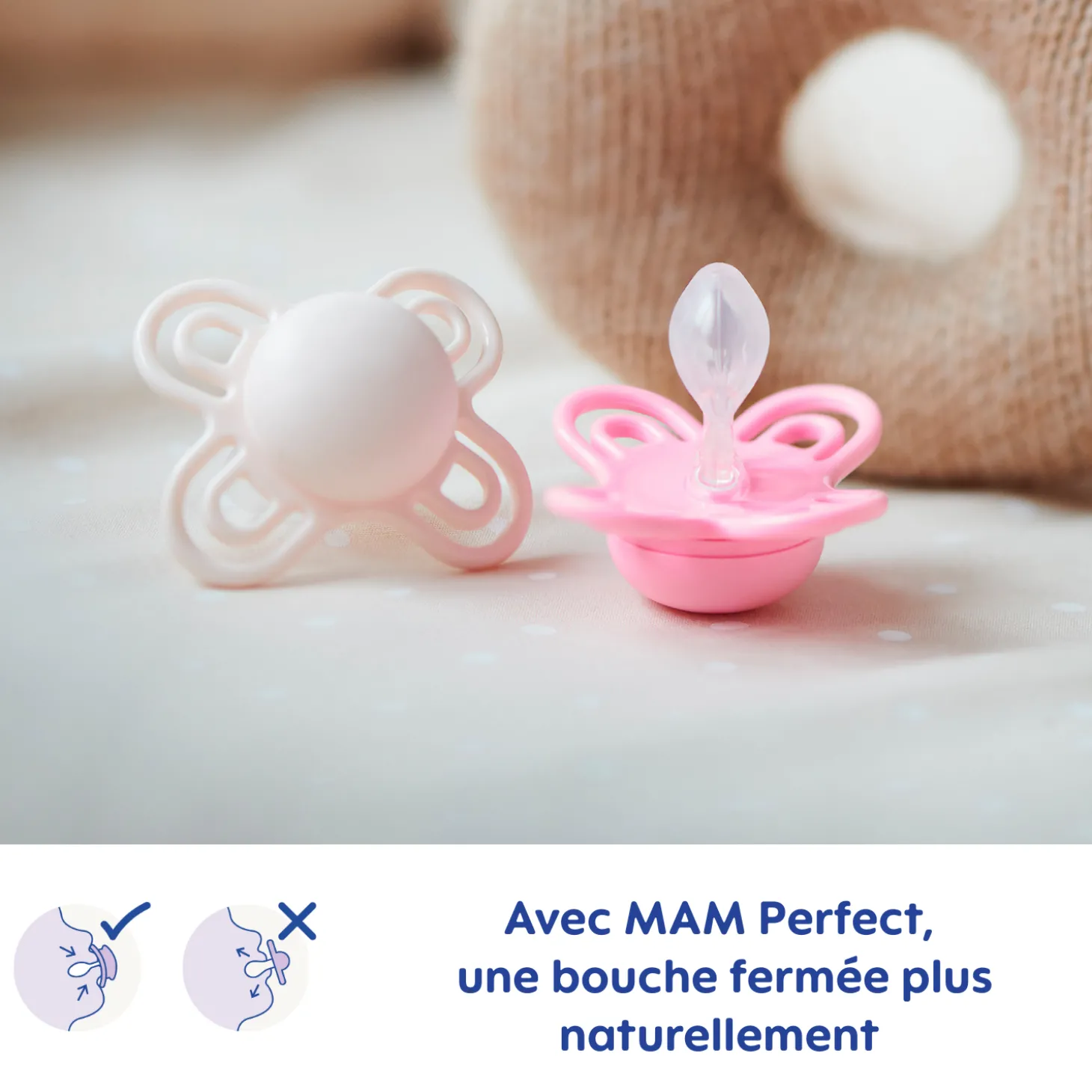 MAM BABY 2 sucettes Perfect nuit Animaux 18 mois+