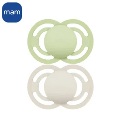 MAM BABY                    2 sucettes Perfect    Tendance