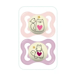 MAM BABY                    Sucette supreme nuit silicone X 2    Panaché            0-6 mois
