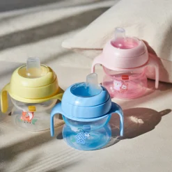 MAM BABY Tasse à bec souple silicone avec anses Panaché 150 Ml