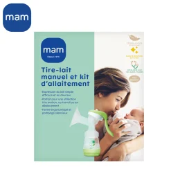 MAM BABY Tire-lait manuel avec kit d'allaitement Vert