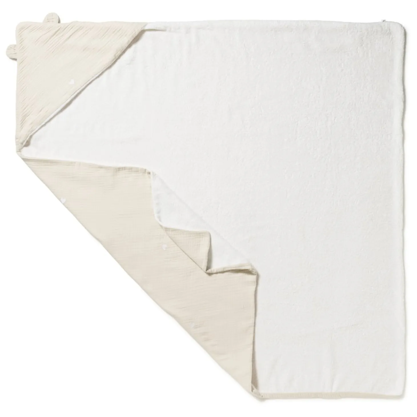 Marèse Cape de Bain Fluffy Soleil d'amour Beige 100x100 cm