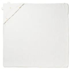 Marèse Cape De Bain Plume Soleil d'amour Blanc 100x100 cm