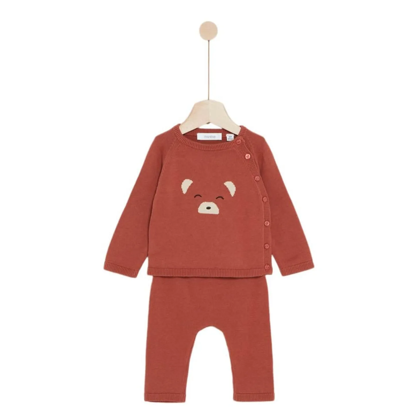 Marèse Ensemble tricot Milk Caramel Marron Prématuré