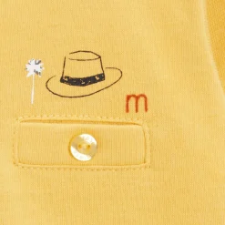 Marèse Ensemble T-shirt manches longues avec débardeur Escapade au soleil Jaune 24 mois