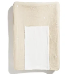 Marèse Housse de Matelas à Langer Fluffy Soleil d'amour Beige 50x70 cm