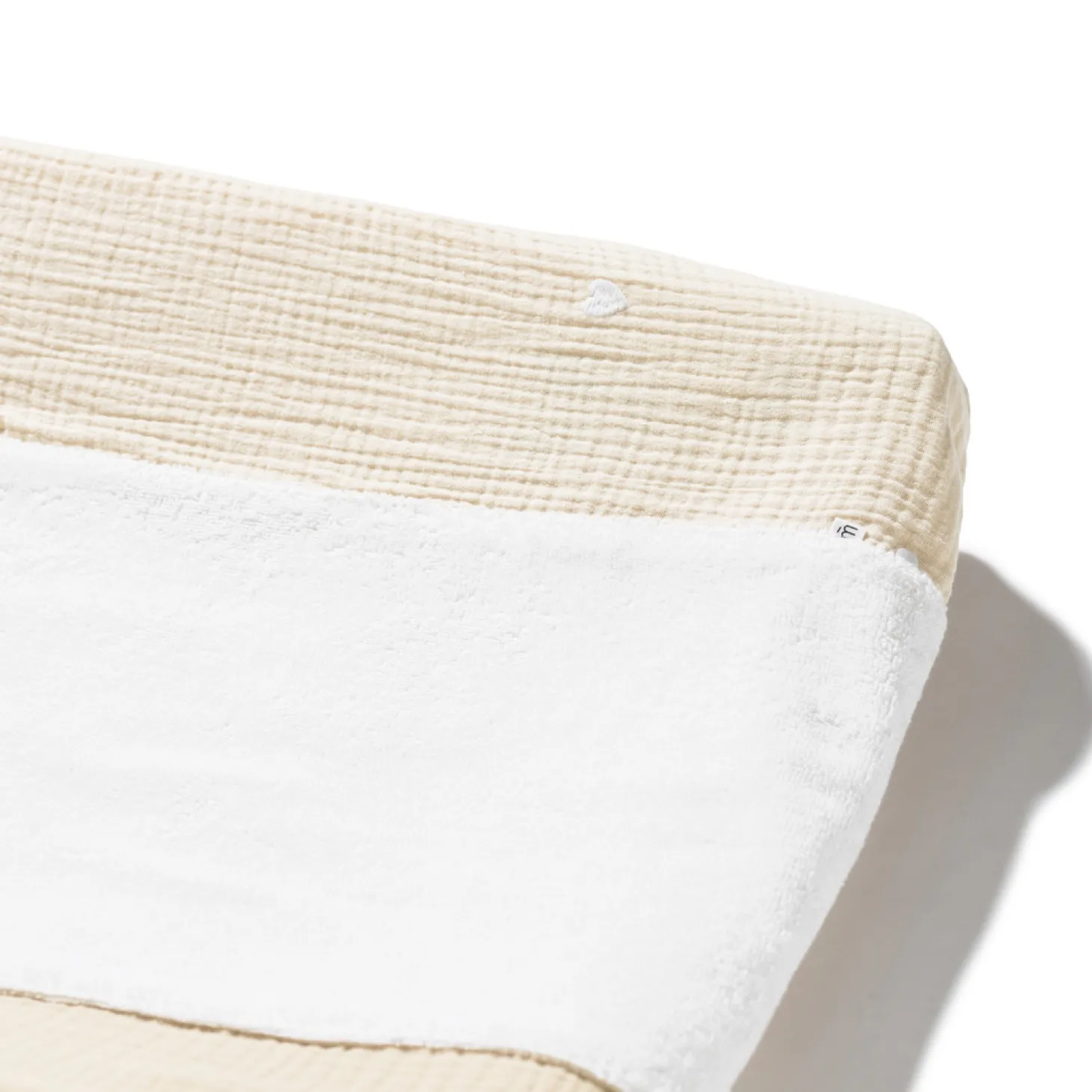 Marèse Housse de Matelas à Langer Fluffy Soleil d'amour Beige 50x70 cm
