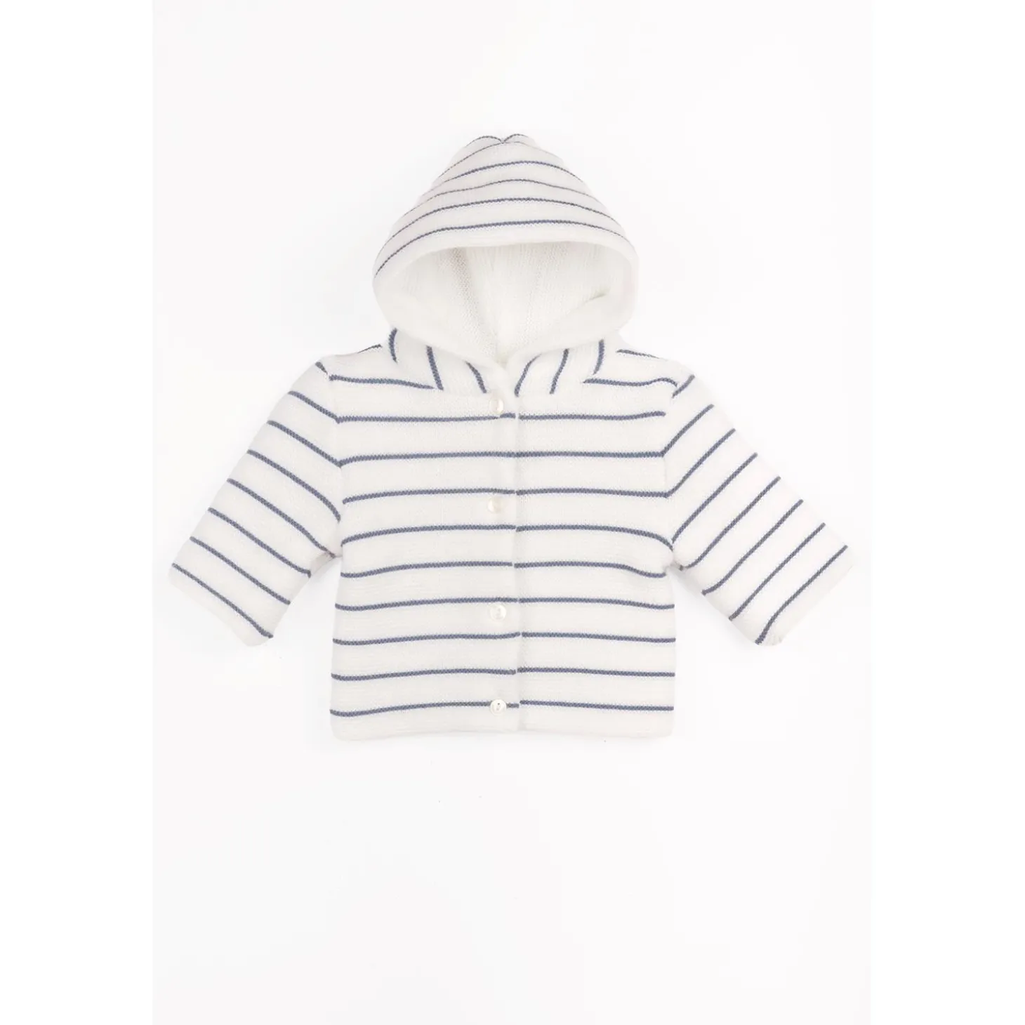 Marèse Manteau Droit Blanc