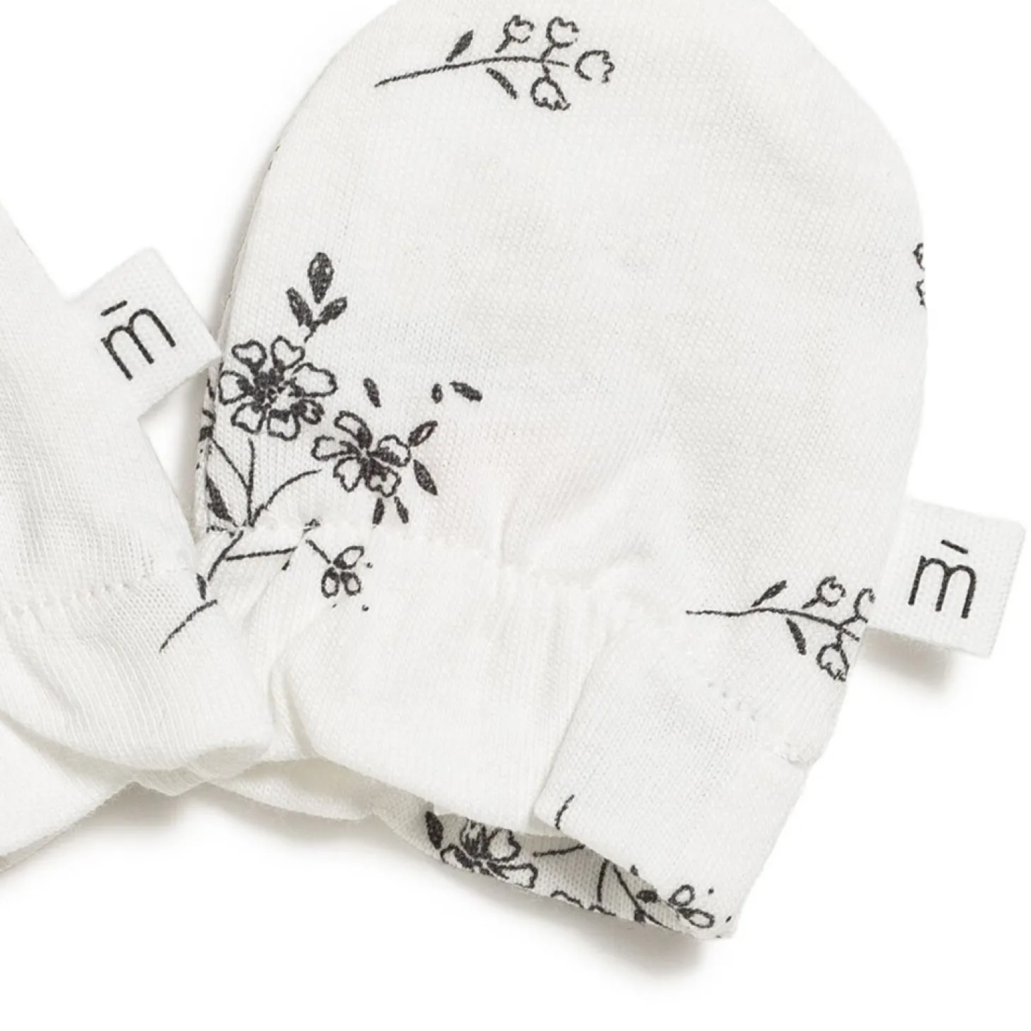 Marèse Moufles Imprime Romantic Blanc