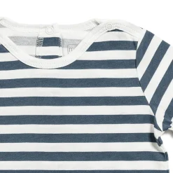 Marèse Salopette Longue+Haut Grande Rayure Multicolore