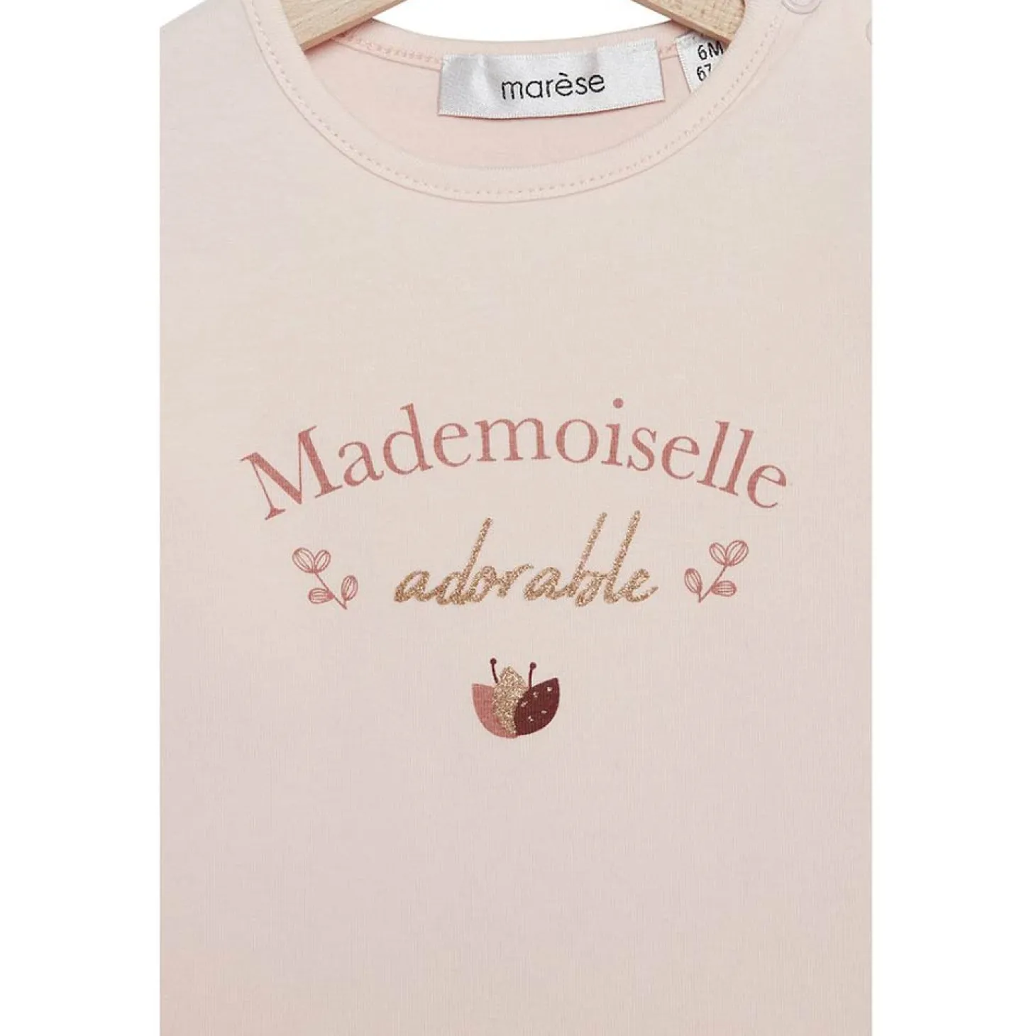 Marèse Tee-shirt manches longues Flower Mood rose silky 36 mois