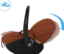 Maxi Cosi                    Coque Cosy Pebble slide pro    Copper Terra