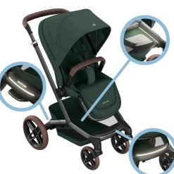Maxi Cosi                    Poussette Fame    Twillic Green