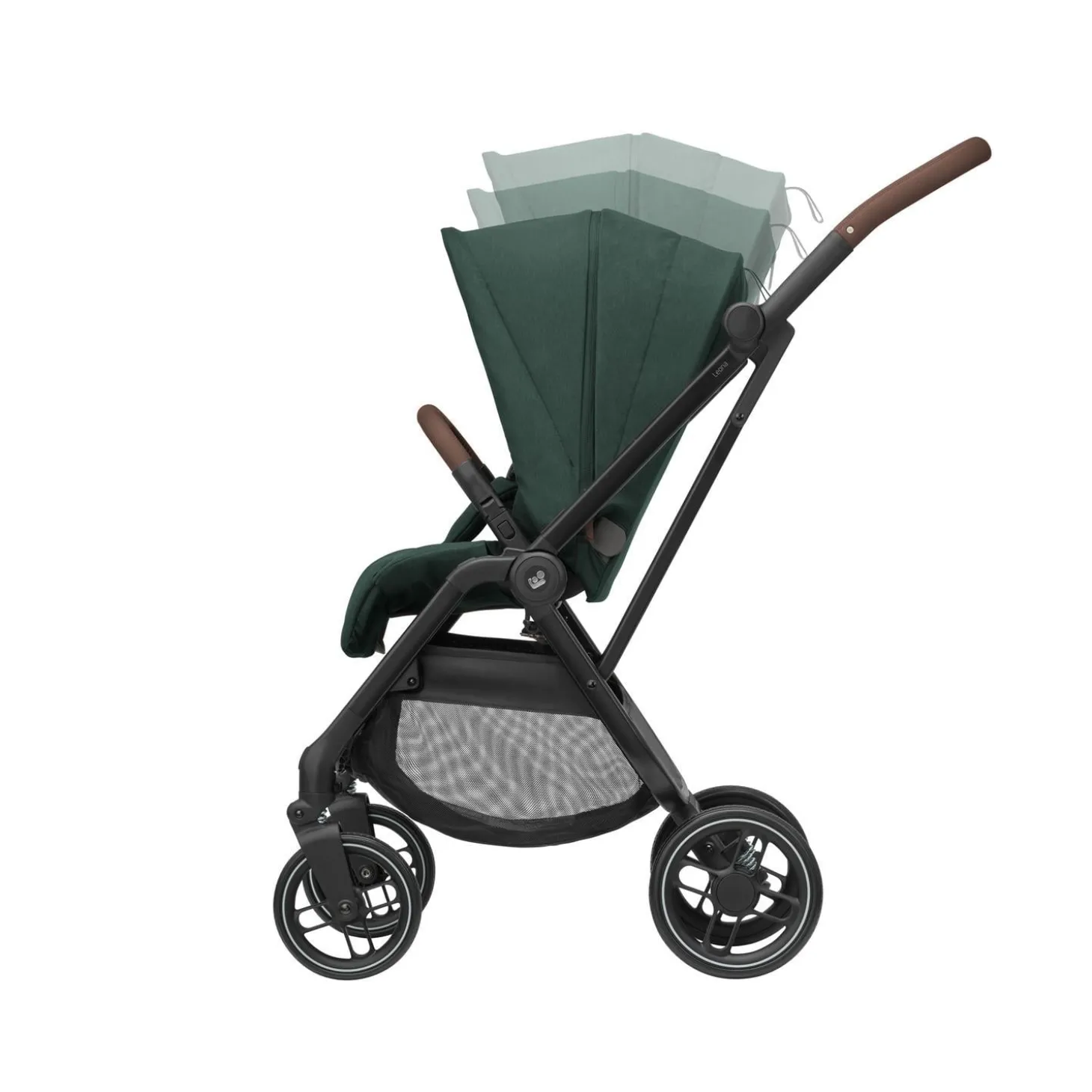 Maxi Cosi Poussette Leona 2 Twillic Green Frame / Brown Leather