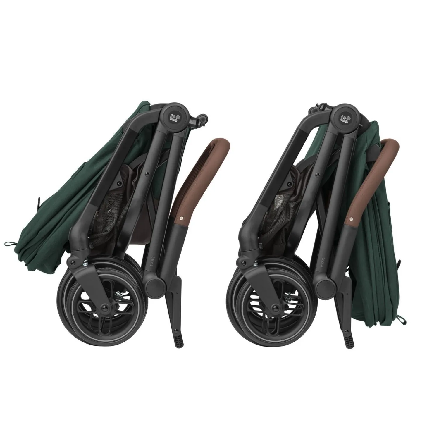 Maxi Cosi Poussette Leona 2 Twillic Green Frame / Brown Leather