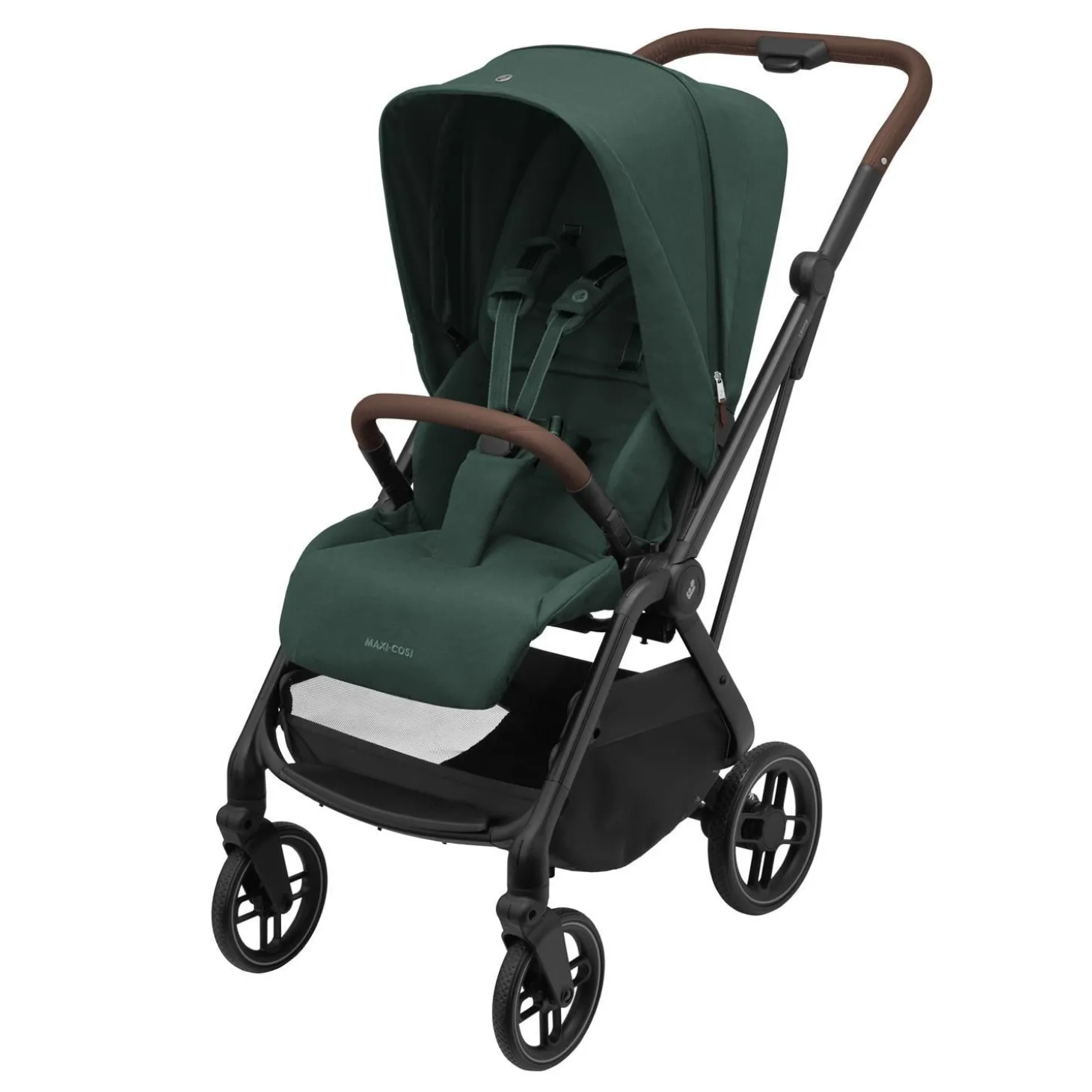 Maxi Cosi Poussette Leona 2 Twillic Green Frame / Brown Leather