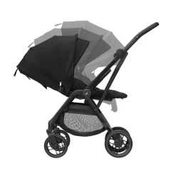 Maxi Cosi Poussette Leona 2 Twillic Black Frame / Leather