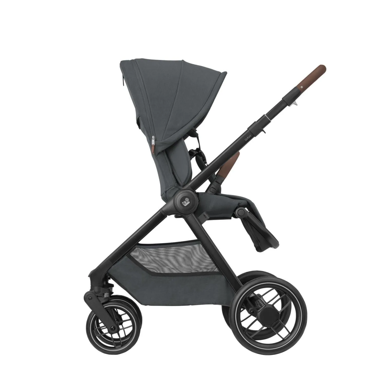 Maxi Cosi Poussette Oxford Twillic Graphite Dark Frame/Brown Leather