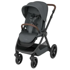 Maxi Cosi Poussette Oxford Twillic Graphite Dark Frame/Brown Leather