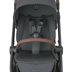Maxi Cosi Poussette Oxford Twillic Graphite Dark Frame/Brown Leather