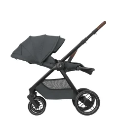 Maxi Cosi Poussette Oxford Twillic Graphite Dark Frame/Brown Leather