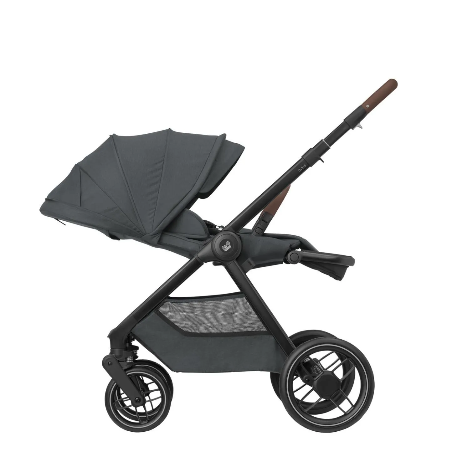 Maxi Cosi Poussette Oxford Twillic Graphite Dark Frame/Brown Leather