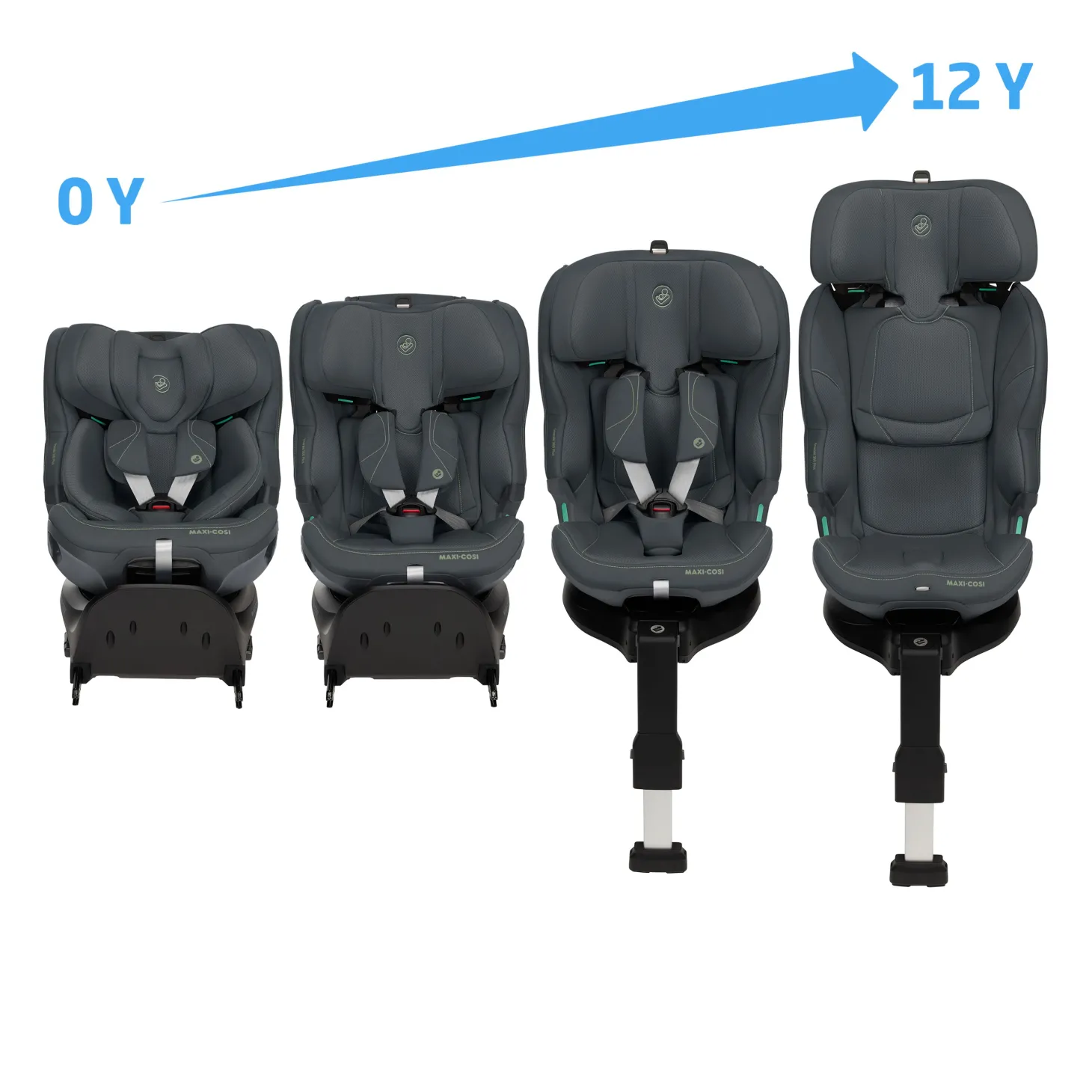 Maxi Cosi Siège Auto Emerald 360 Plus Authentic Graphite