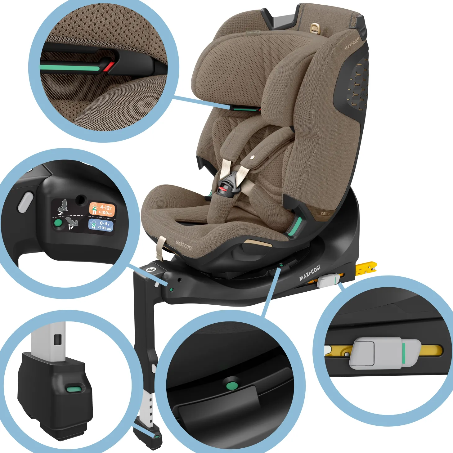 Maxi Cosi Siège auto Emerald 360 Pro Authentic Truffle