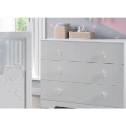 Micuna                    Commode    Blanc Poignée Etoile Blanche