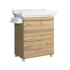 Micuna Commode à langer avec baignoire Martha Marron