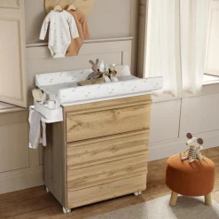 Micuna Commode à langer avec baignoire Martha Marron