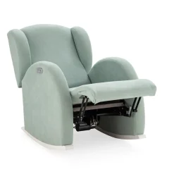Micuna                    Fauteil d'Allaitement Flor Slow Systems    Blanc Boucle Gris