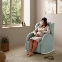 Micuna Fauteil d'Allaitement Flor Waterwood Boucle Gris