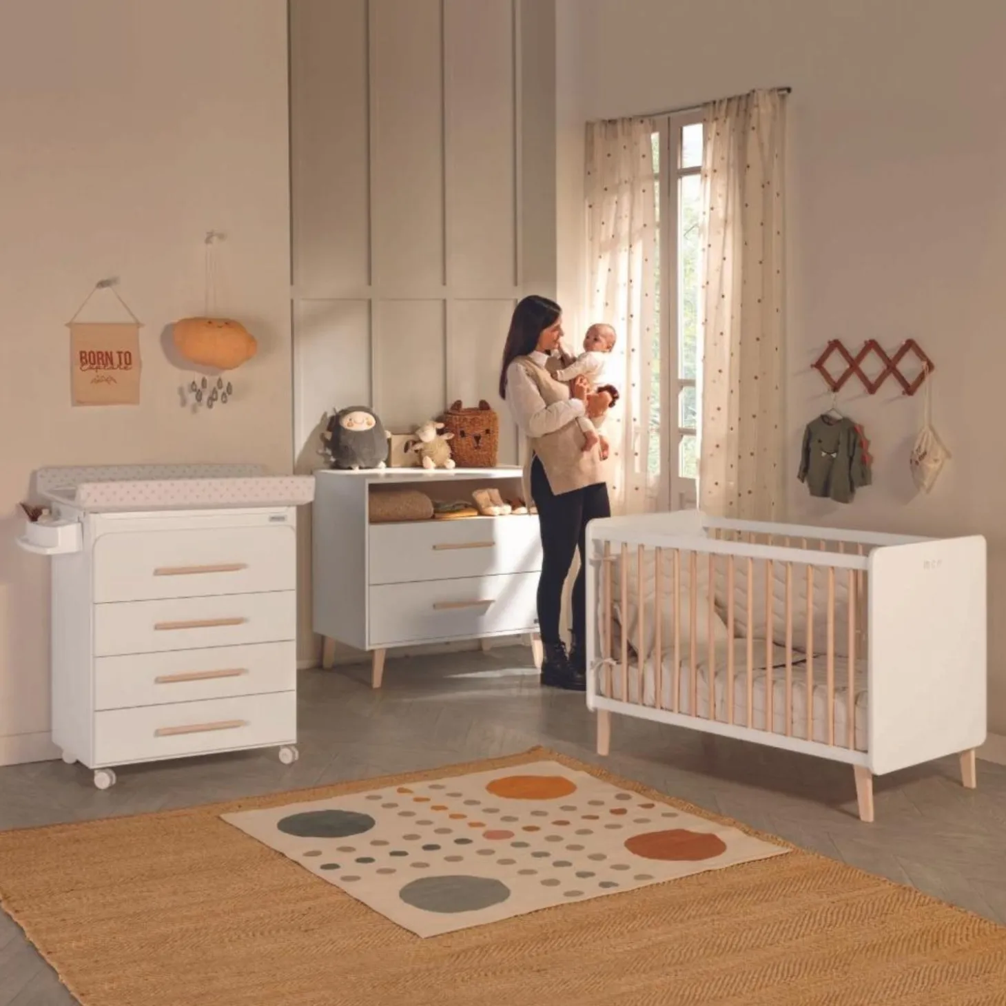 Micuna Lit bébé big Trevi Blanc 70x140 cm