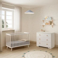 Micuna                    Lit Bébé Mencia    Blanc Taupe            60x120 cm